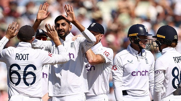 Photo: X | England Cricket : England national cricket team during a Test match.